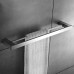 KOOLIFT 24 Inch Towel Bar and Shelf Rack Double Rail Set Bathroom Towel Holder Kitchen Organizer Storage Hanger Wall Mount Mirror Bright Stainless Steel Polished Chrome - B076YP6X6L